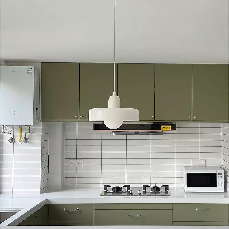 Suspension en Verre Moderne Coloré Plafonnier Lustre LED Bauhaus