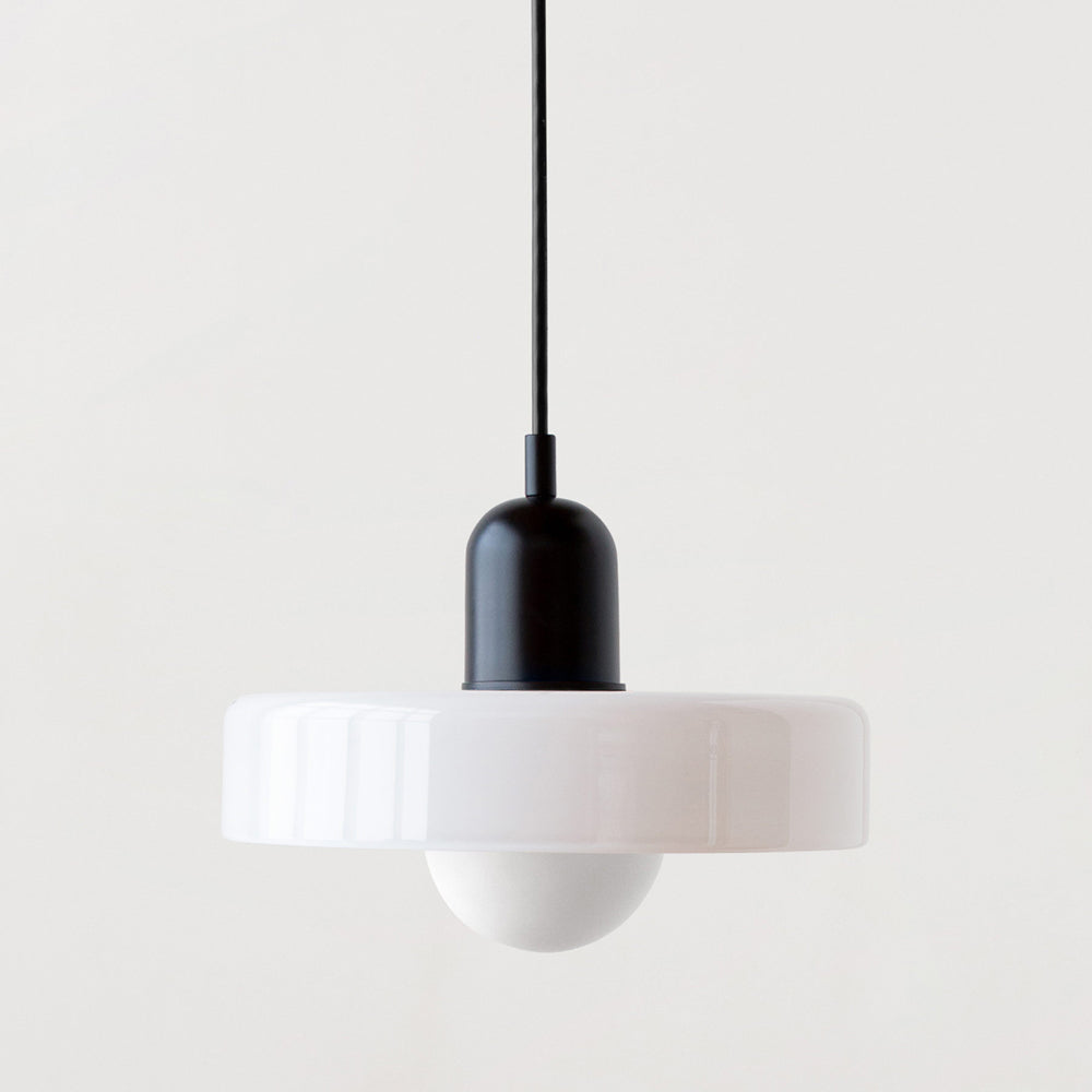 Suspension en Verre Moderne Coloré Plafonnier Lustre LED Bauhaus