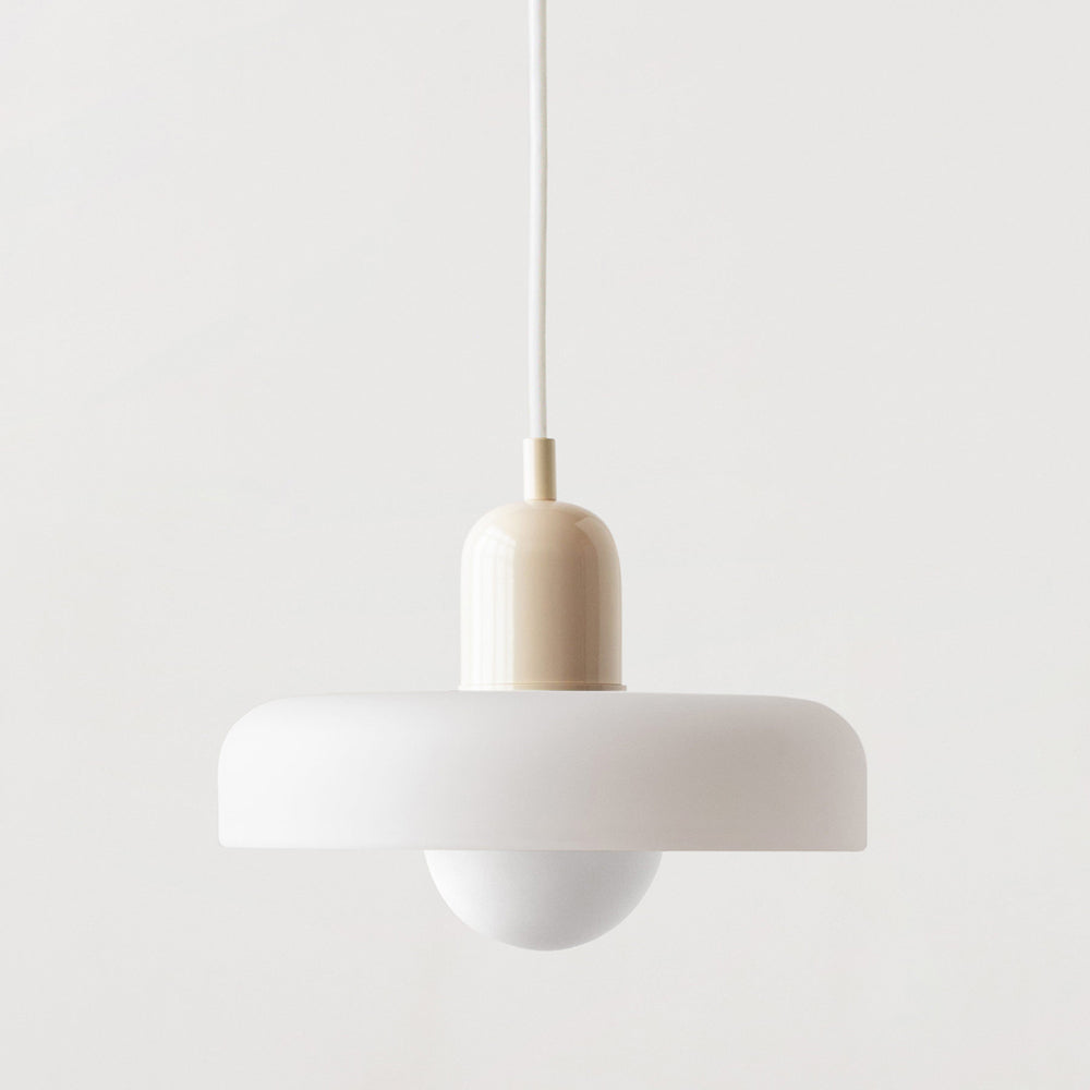 Suspension en Verre Moderne Coloré Plafonnier Lustre LED Bauhaus