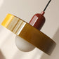 Suspension en Verre Moderne Coloré Plafonnier Lustre LED Bauhaus