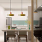 Suspension en Verre Moderne Coloré Plafonnier Lustre LED Bauhaus